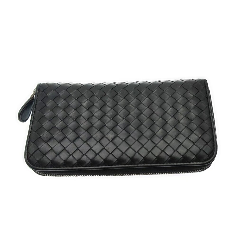 Bottega Veneta Intrecciato Leather Zip Long Wallet - Picture 2 of 11